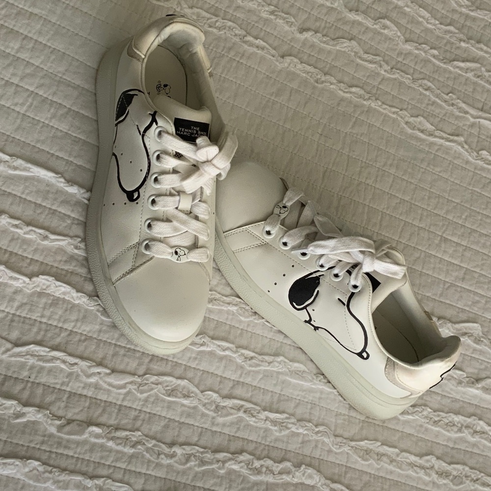 Marc Jacobs Snoopy White and Black Sneakers